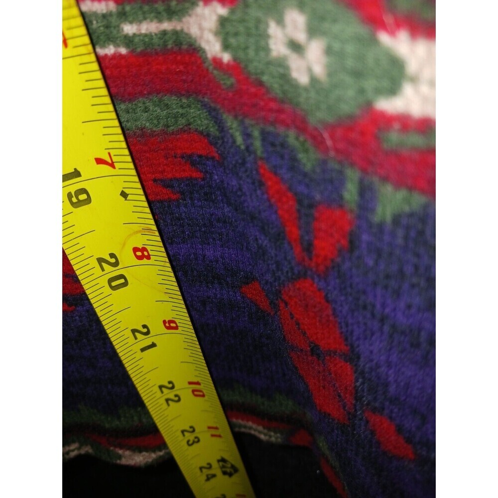 Chaps Denim Aztec Print Long Sleeve Waffle Knit Rib Thermal Henley Top Shirt 1x - Picture 8 of 10